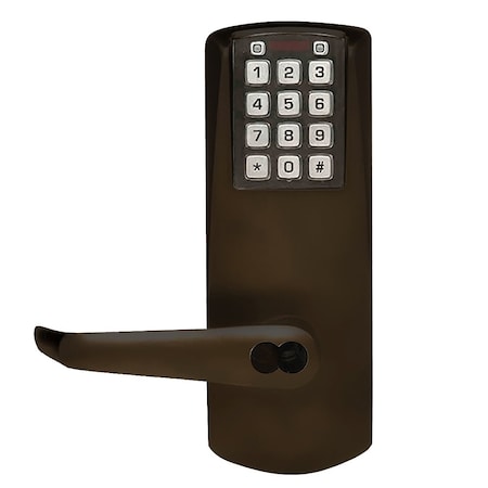 Dormakaba E-Plex 2000 Cylindrical Lock, 100 Access Codes, 1,000 Audit Events, 2-3/4-in Backset, 1/2-in Throw,  E2031BLL-U13-41